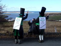 Leprechauns support Meas Iar-Thuaisceart, North West Anti-Waste Campaign